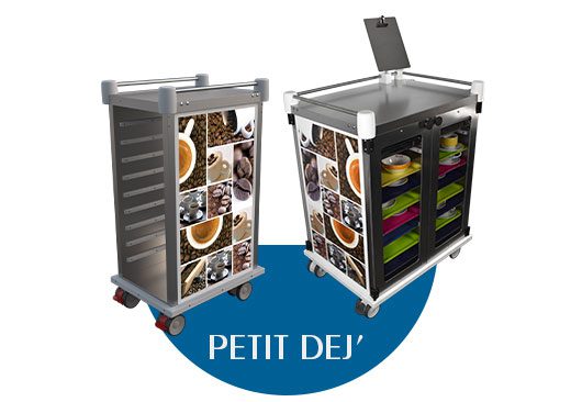 Notre gamme de chariots petit déjeuner